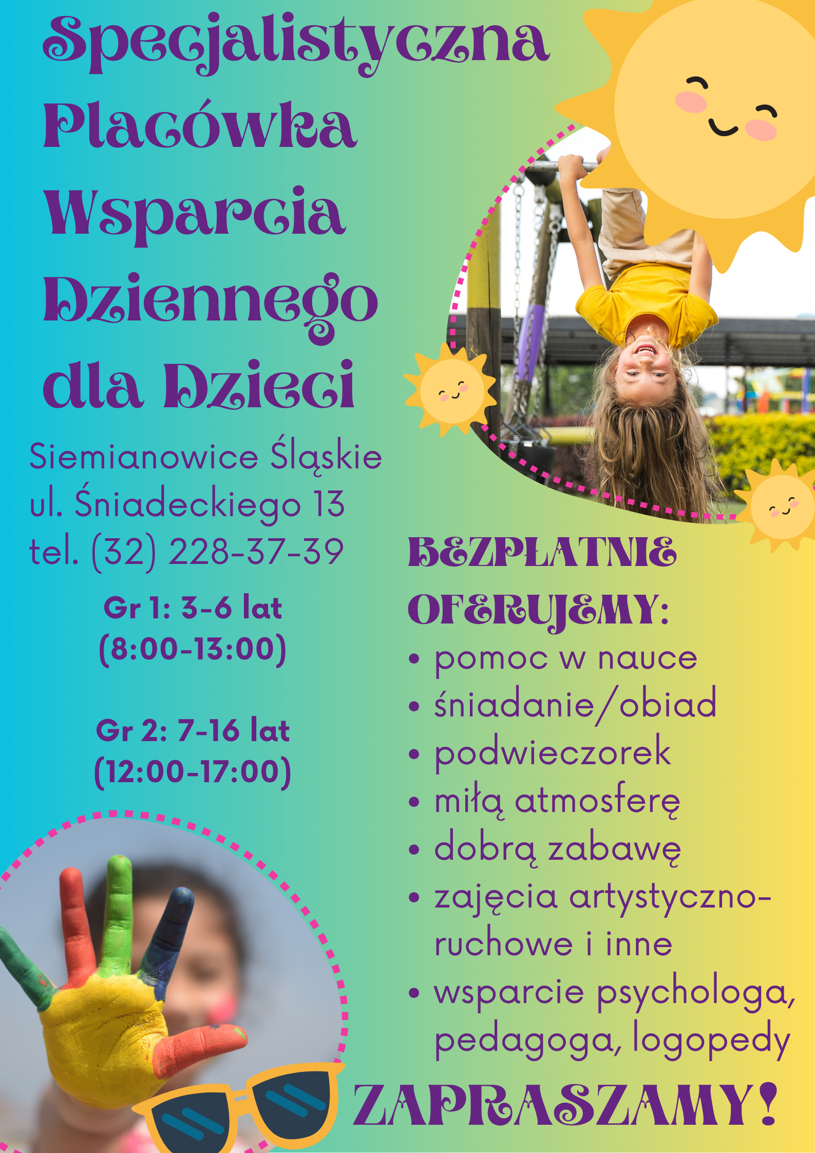 MOPS zaprasza do skorzystania z oferty Placówek Wsparcia Dziennego