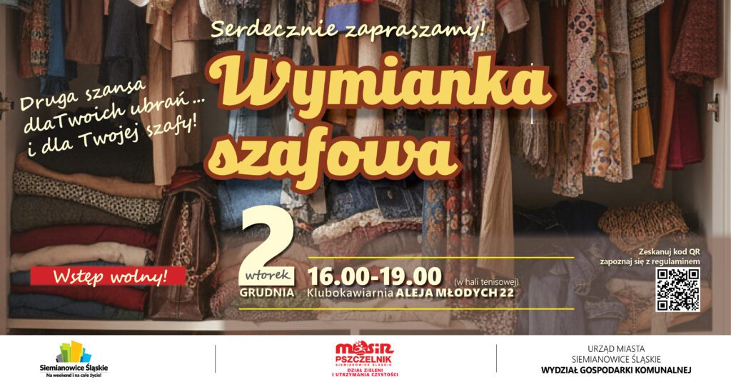 Odśwież garderobę bez wydatków! Przyjdź na Wymiankę Szafową