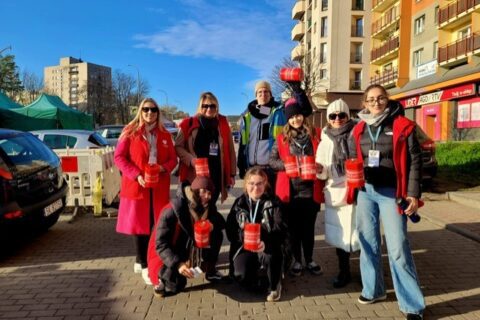 Wolontariusze na rzecz hospicjum Cordis