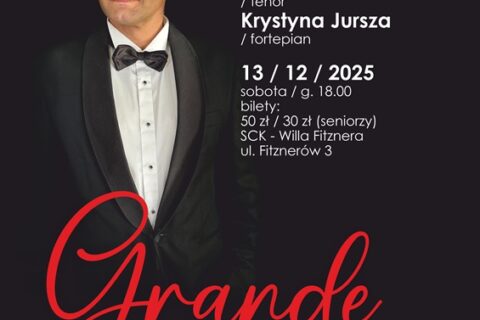 Plakat zapraszający na koncert "Grande amore"