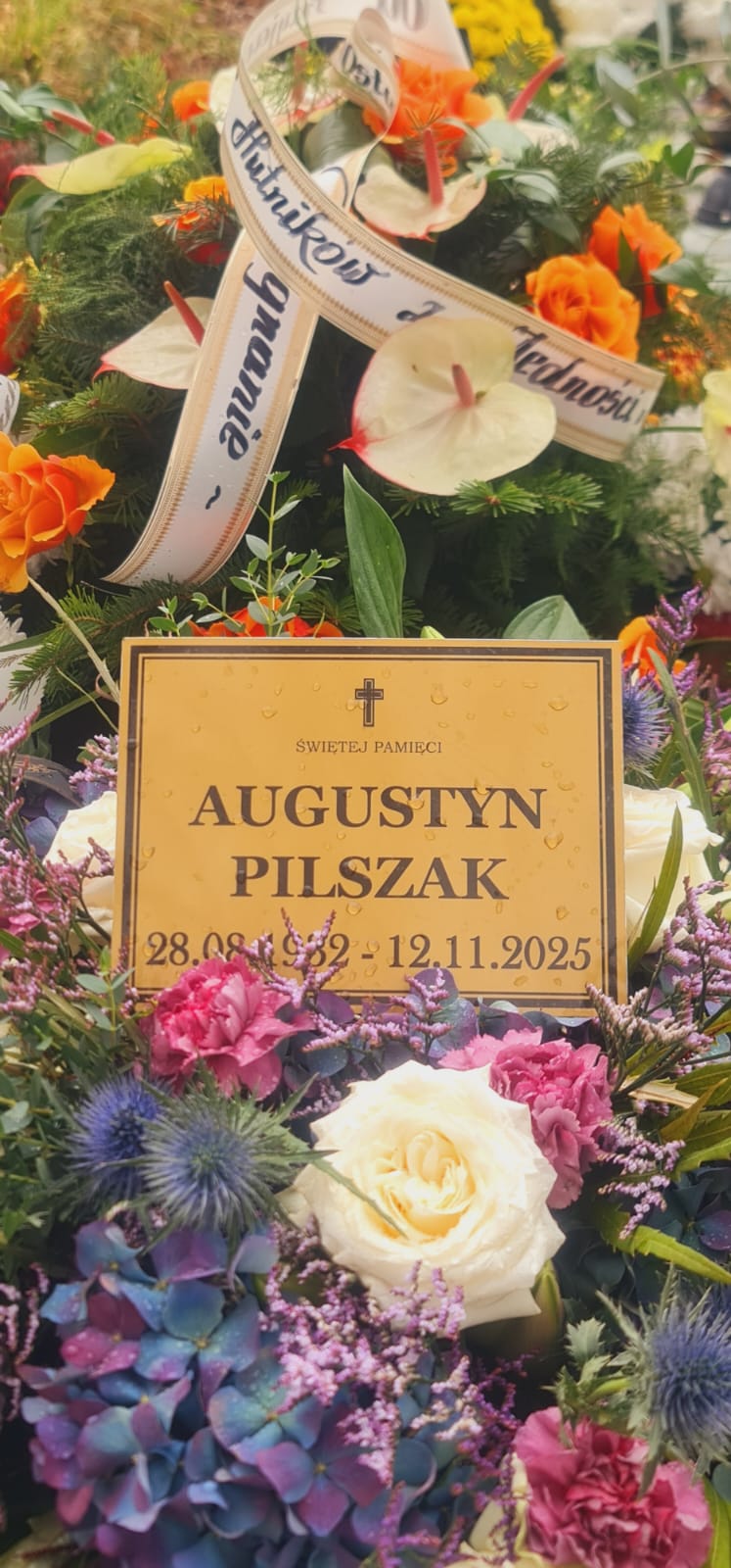 Podziękowania od rodziny Augustyna Pilszaka