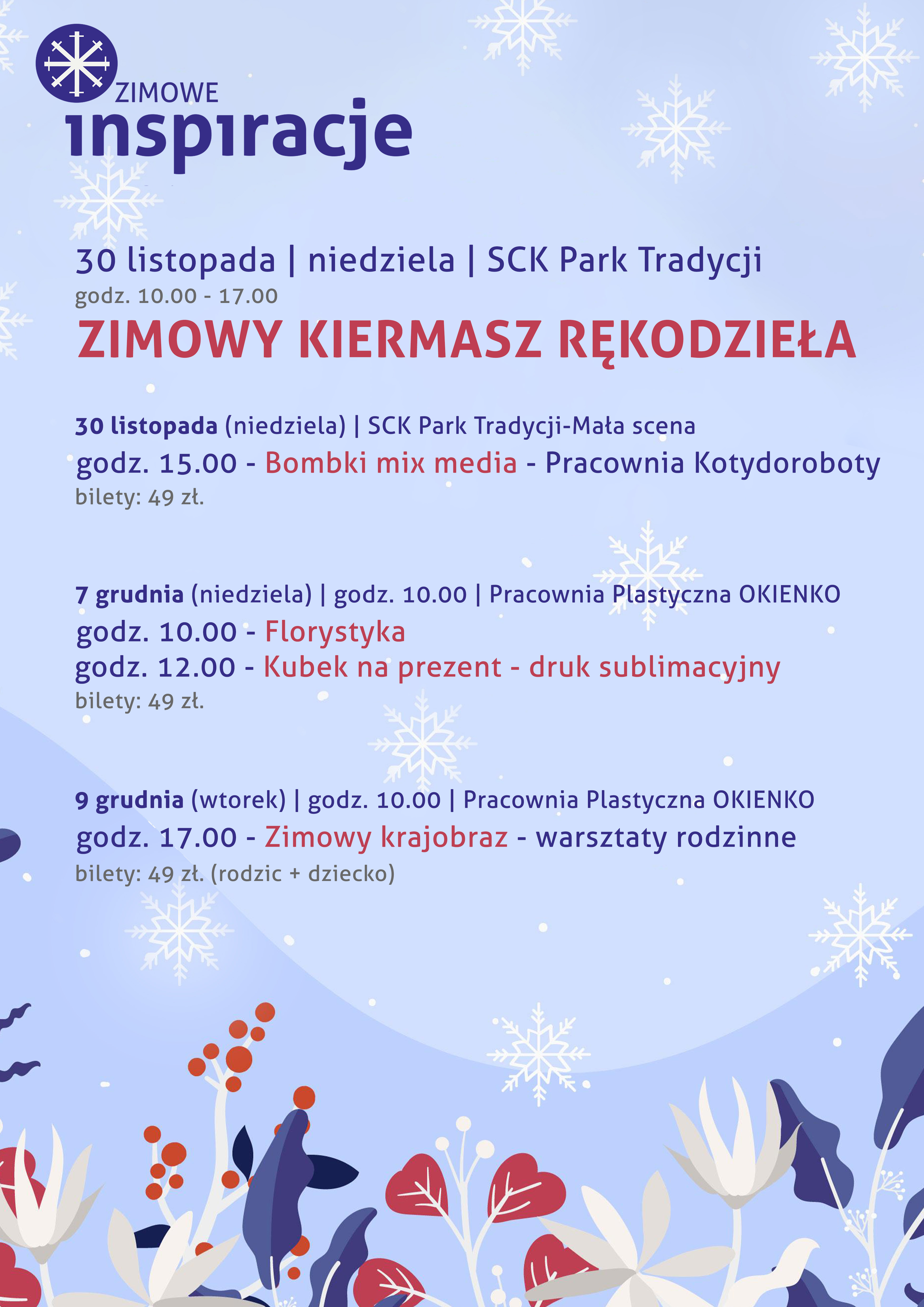 Ostatnie bilety na warsztaty w ramach Zimowych Inspiracji 2025