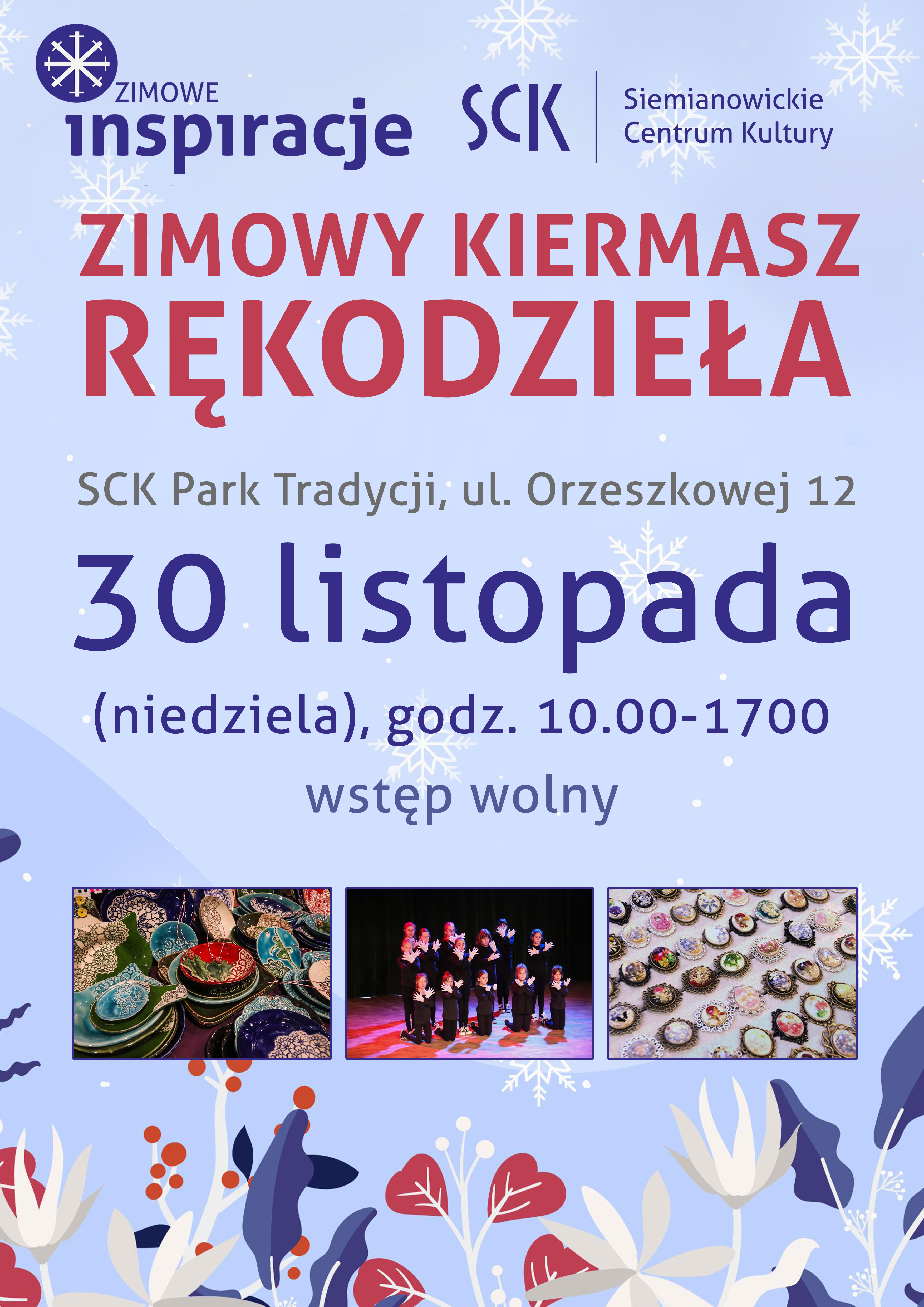 Zapraszamy na Zimowy Kiermasz Rękodzieła!