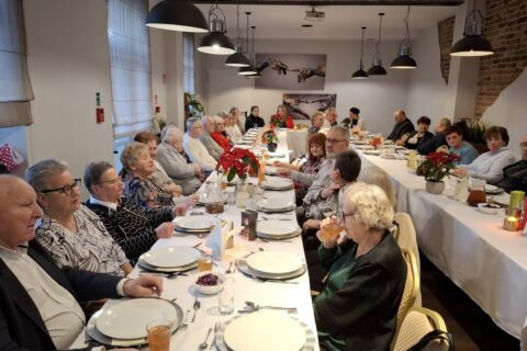 Spotkanie świąteczne w Siemianowickim Kole Polskiego Związku Niewidomych