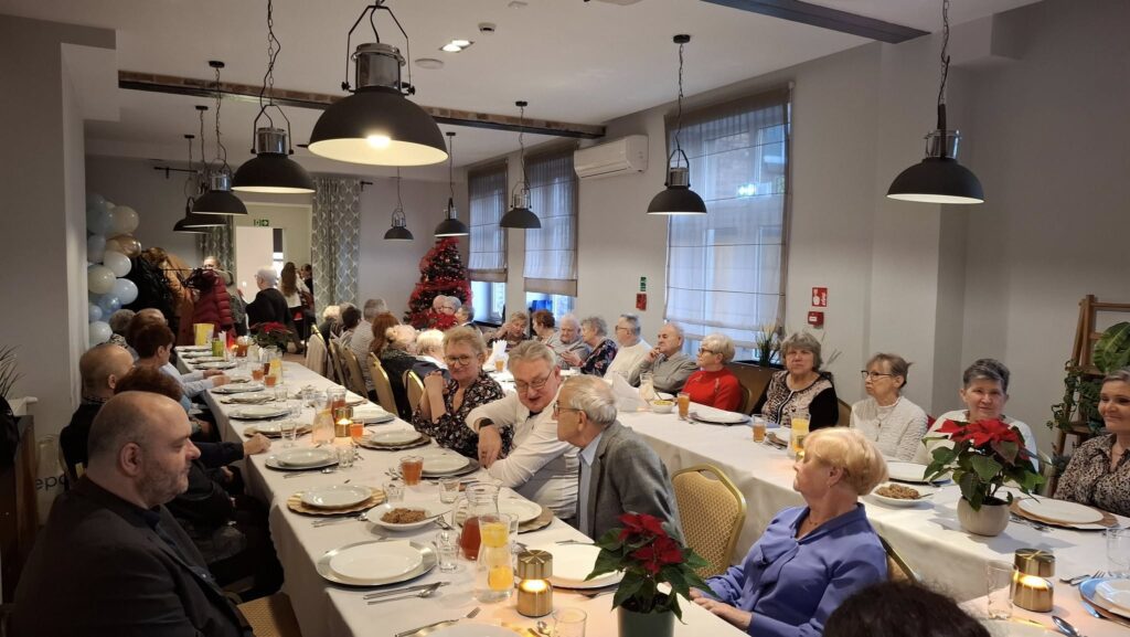Spotkanie świąteczne w Siemianowickim Kole Polskiego Związku Niewidomych