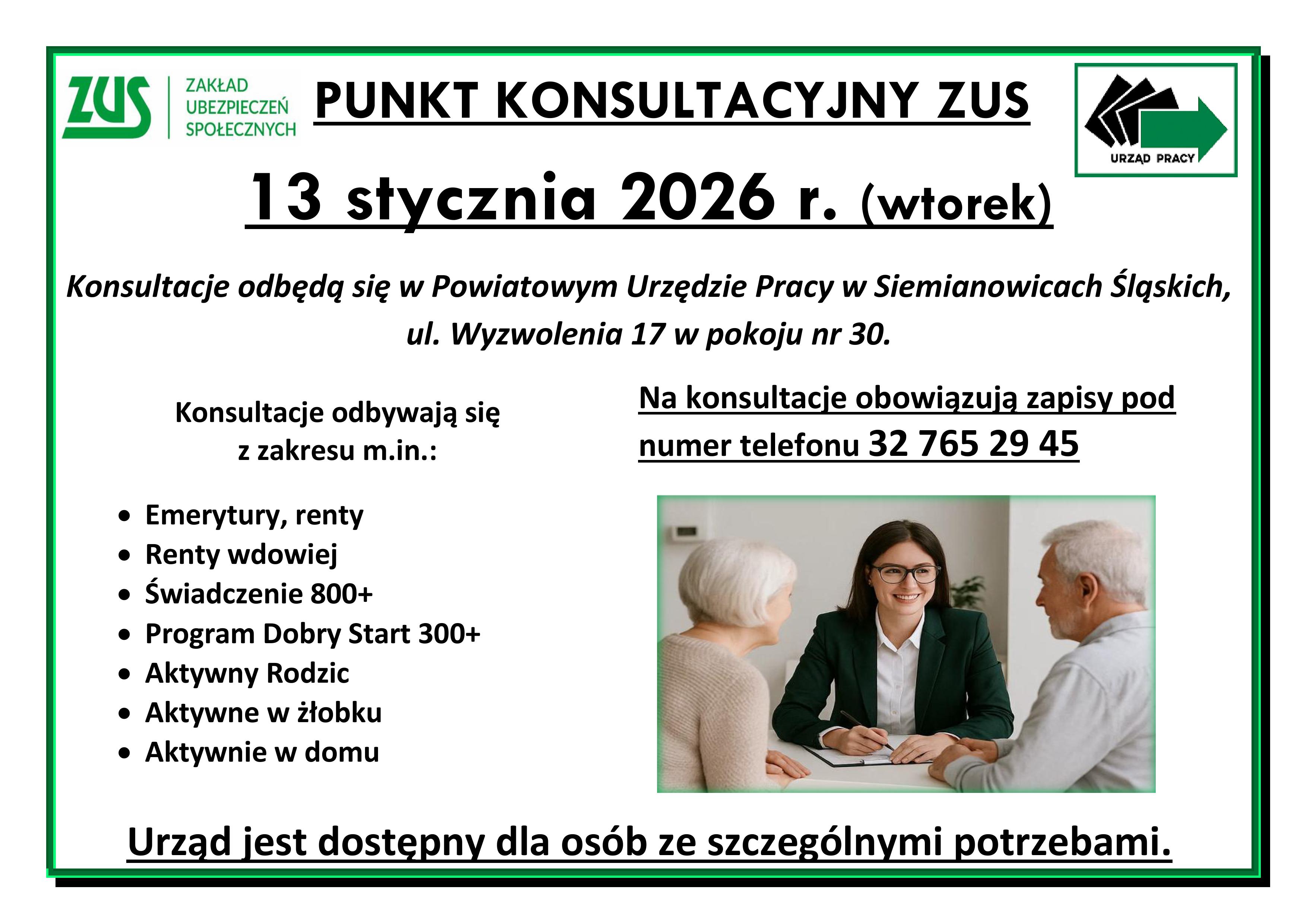 PUNKT KONSULTACYJNY ZUS