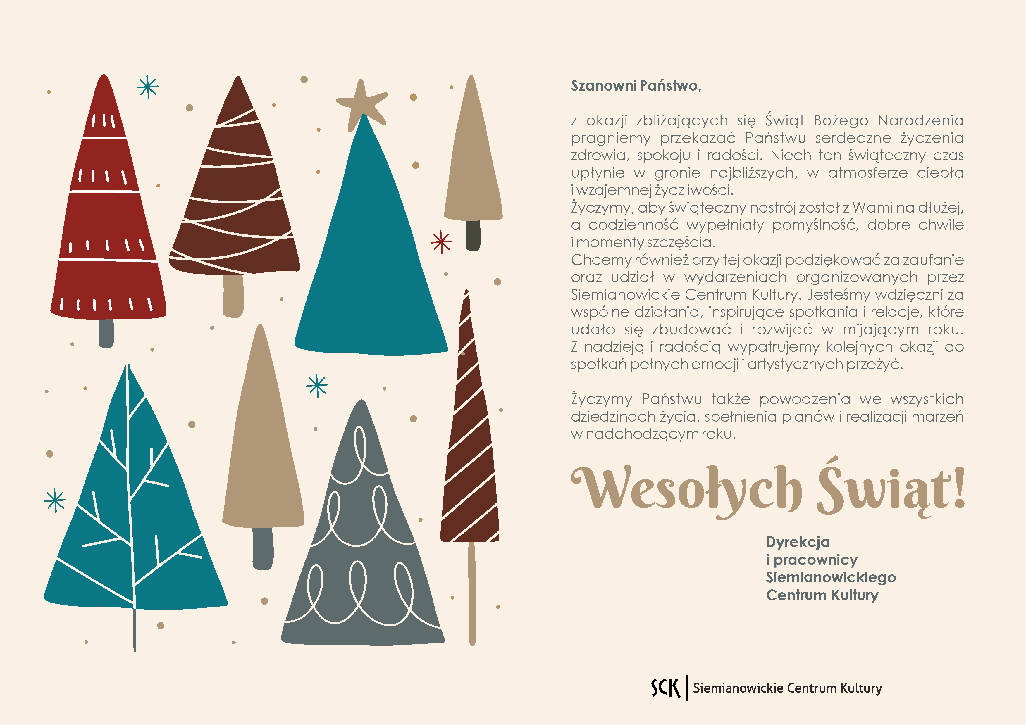 Świąteczne życzenia od SCK