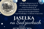 Plakat informujący o jasełkach