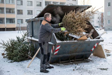 Odbiór choinek po świętach