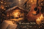 Plakat zapraszający na koncert kolęd w wykonaniu zespołu "Universe"