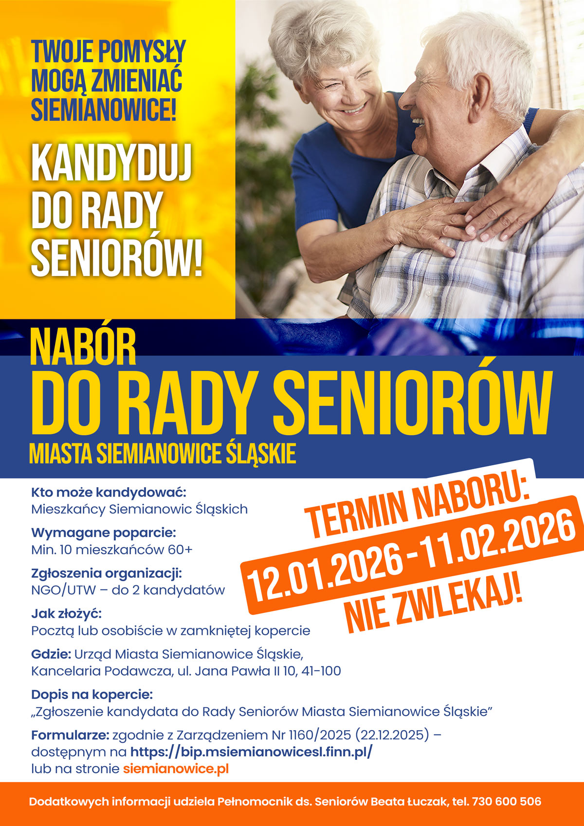 12 stycznia rusza nabór do Rady Seniorów