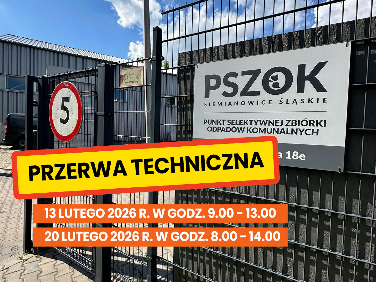 PSZOK – przerwa techniczna 13 i 20 lutego