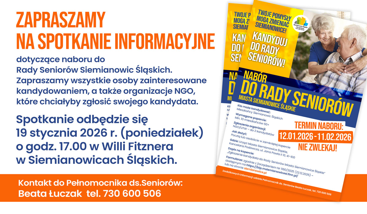 Nabór do Rady Seniorów – spotkanie informacyjne