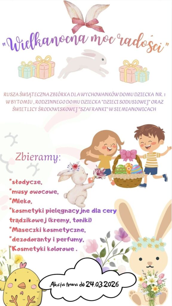 Plakat informujący o akcji