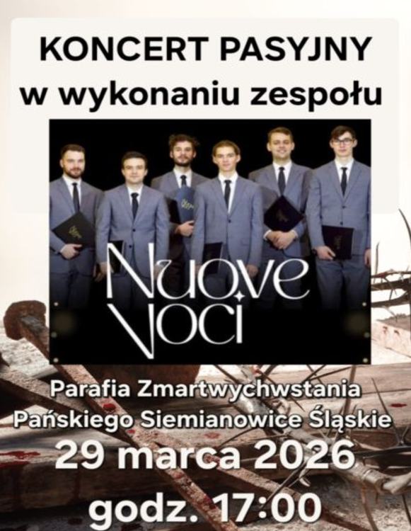 Nuove Voci – koncert pasyjny