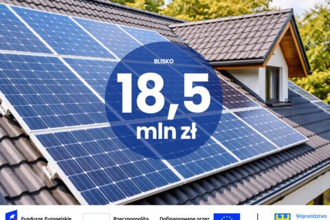 Grafika informująca o pozyskanym dofinansowaniu