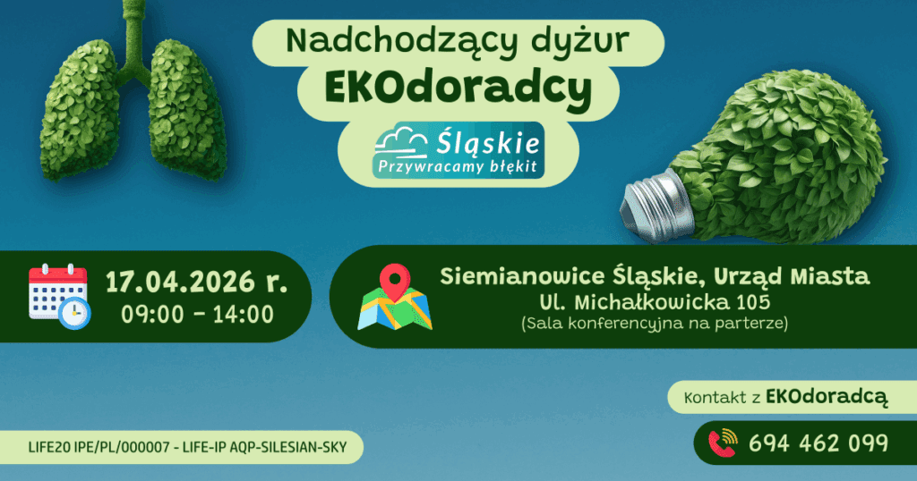 Plakat informujący o dyżurze Ekodoradcy