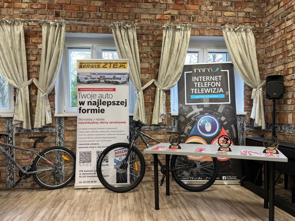 Nagrody przygotowane dla uczestników turnieju – rowery, upominki i pakiety sponsorskie