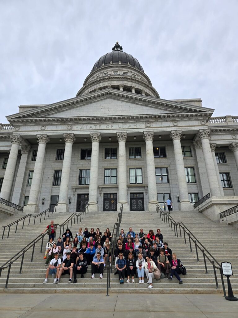 Pamiątkowe zdjęcie przy Salt Lake City.