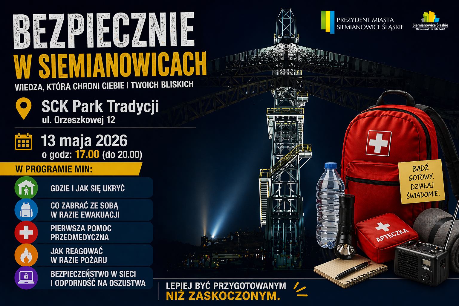 „Bezpiecznie w Siemianowicach” – BEZPŁATNE warsztaty dla mieszkańców