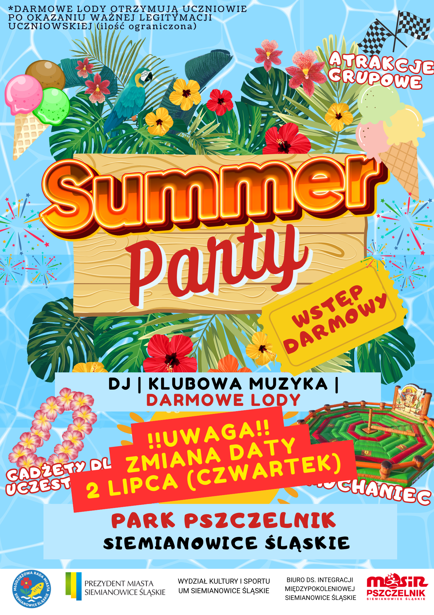 Uwaga! Zmiana terminu Summer Party!