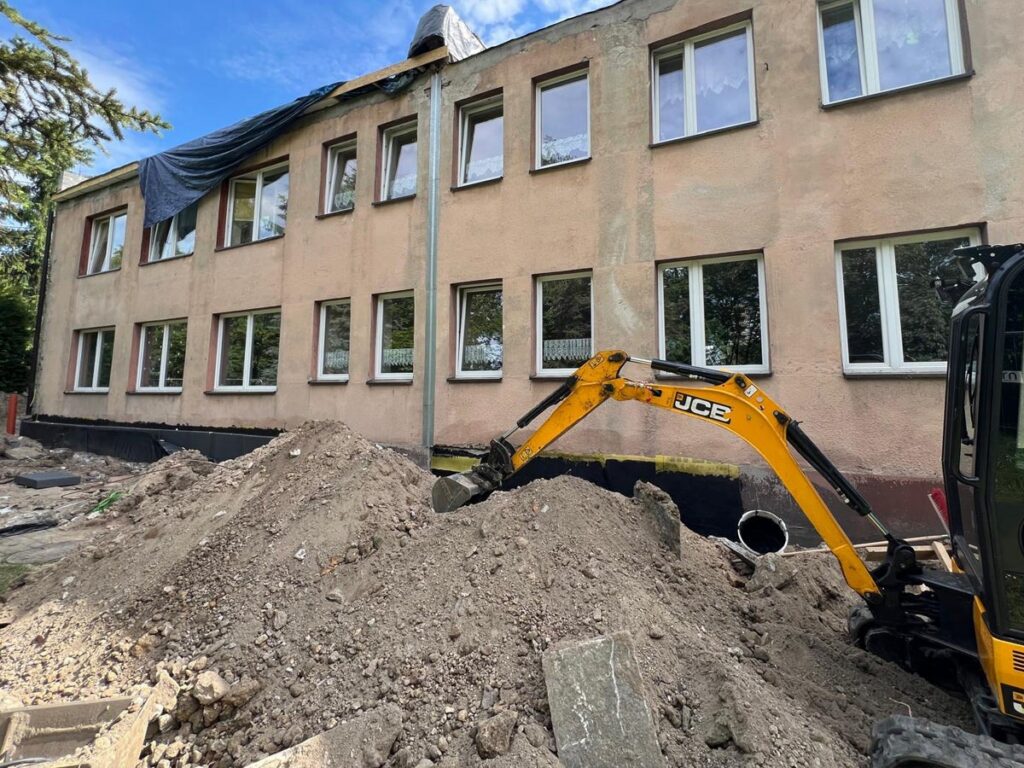Budynek przedszkola w trakcie budowy