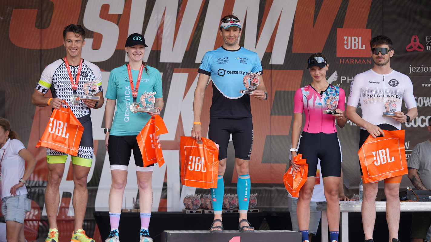 Michał Lisieński ze złotem na JBL Triathlon Sieraków 2026