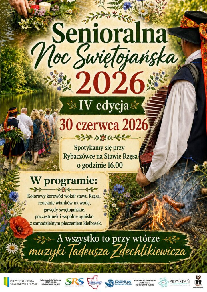 Plakat Senioralna Noc Świętojańska