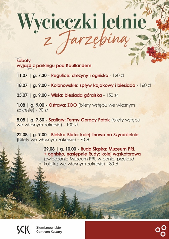Letnie wycieczki rodzinne z SCK – Jarzębina