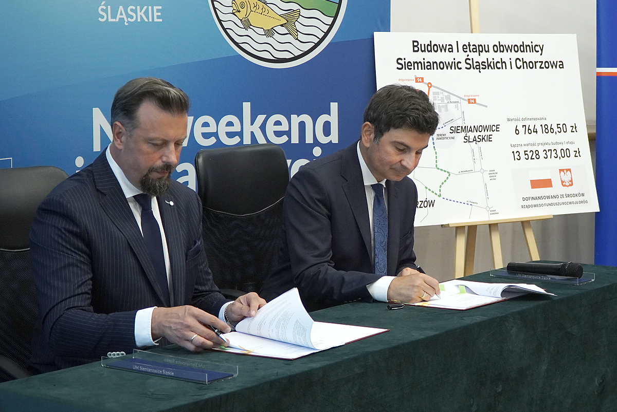 Budowa I etapu obwodnicy Siemianowic Śląskich i Chorzowa staje się faktem! Ponad 13,5 miliona złotych na nową infrastrukturę