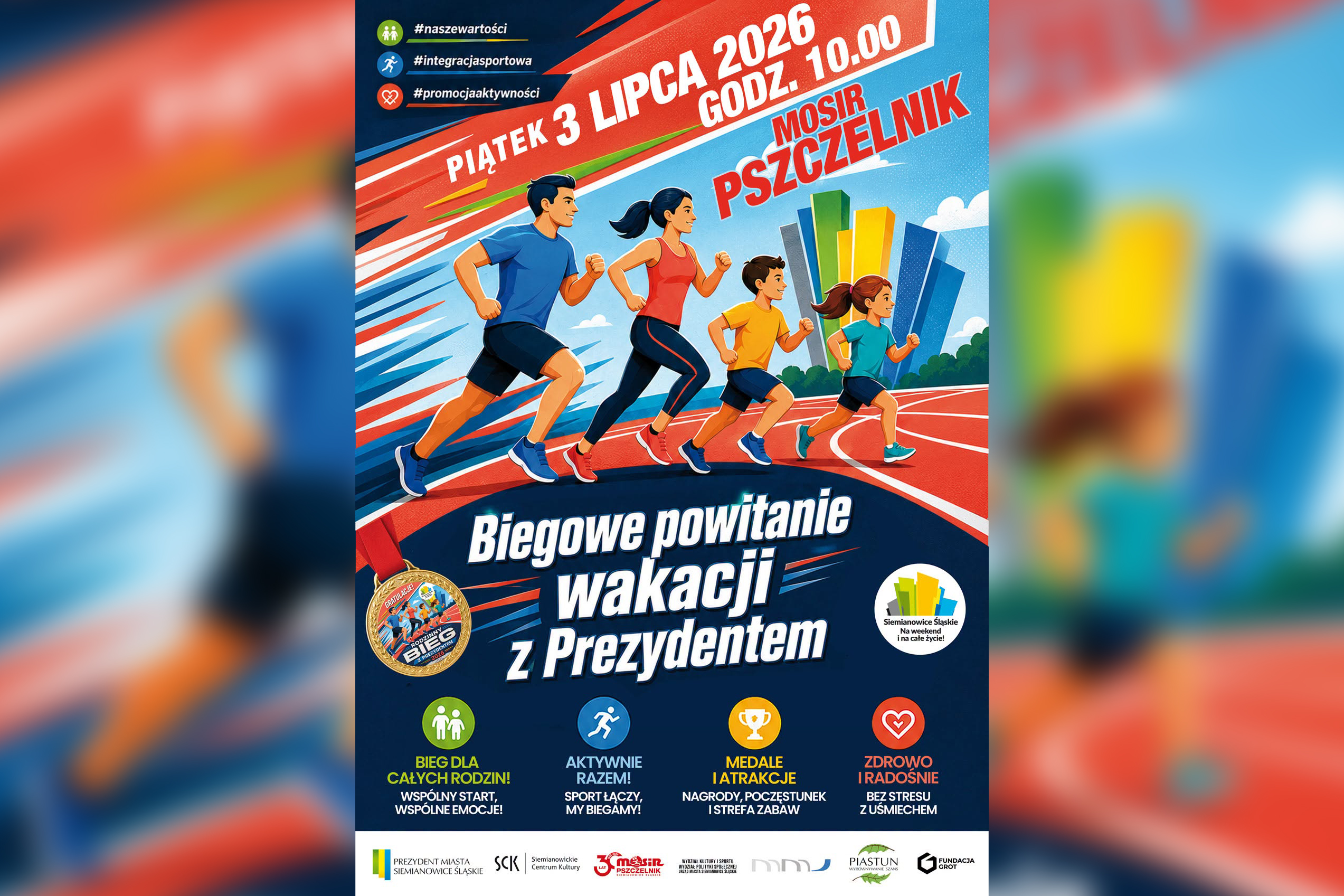 Zapraszamy na Biegowe Powitanie Wakacji z Prezydentem Miasta!