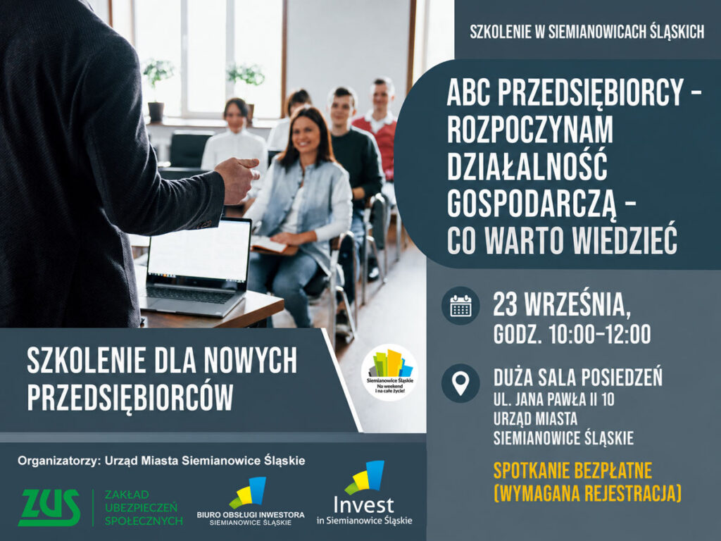 Grafika  infomująca o szkoleniu