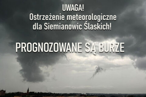 ostrzeżenie przed burzami