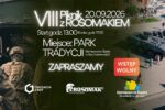 Plakat VIII Pikniku z Rosomakiem w Parku Tradycji w Siemianowicach Śląskich – 20 września 2026 roku.