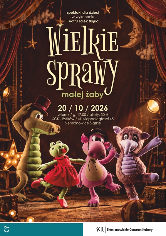 Spektakl dla dzieci „Wielkie sprawy małej żaby”