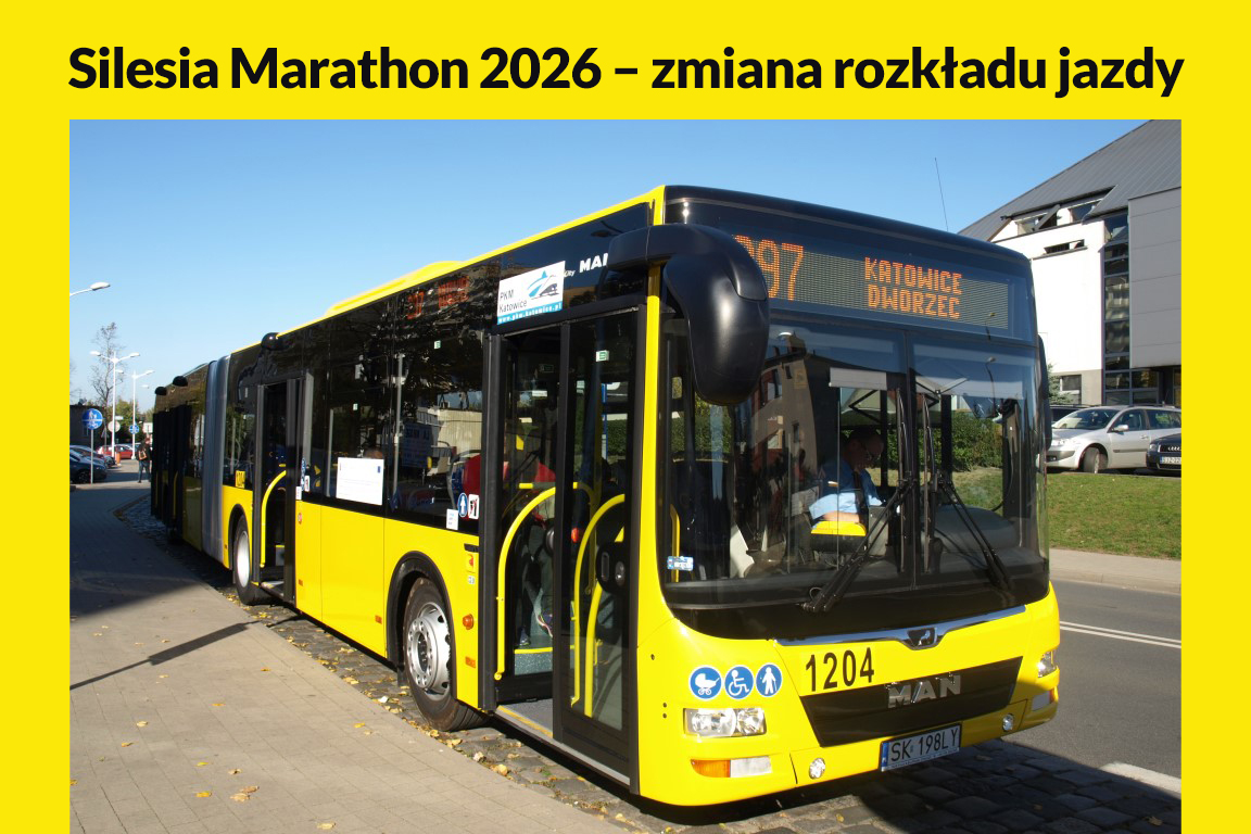 Silesia Marathon – zmiana rozkładu jazdy komunikacji publicznej