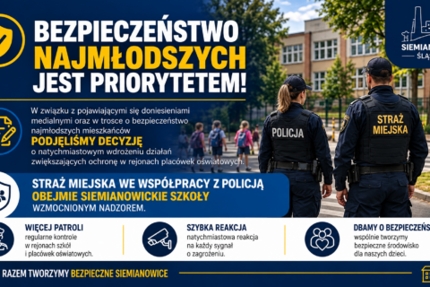 Bezpieczeństwo najmłodszych jest naszym priorytetem - grafika informacyjna