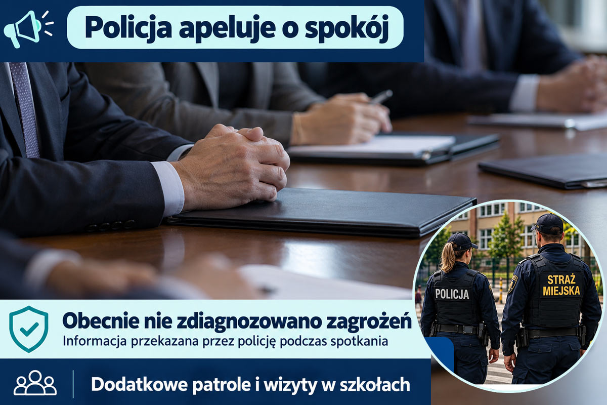 Siemianowice Śląskie: spotkanie władz miasta ze służbami i dyrektorami szkół w sprawie bezpieczeństwa